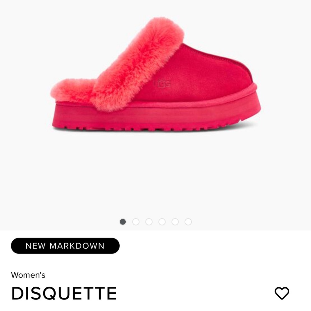 Disquette Hibiscus pink UGG slippers. Brand new!!!!